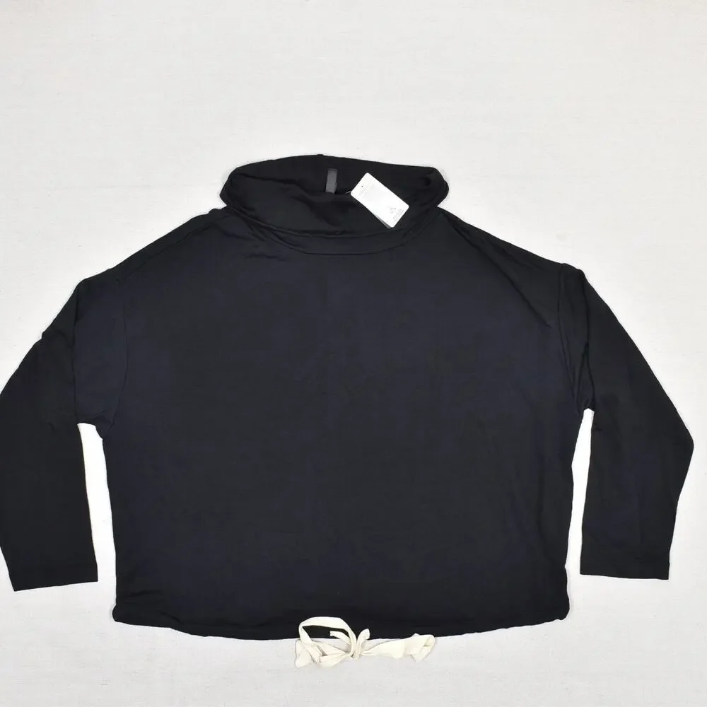 NEW Torrid Sleep Women's Pullover Sweatshirt Cowl Neck Modal Black Plus Size 1